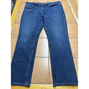 Seven 7 Jeans Mens 38 x 29 Blue Denim Slim Straight Leg Dark Wash Retro‎
